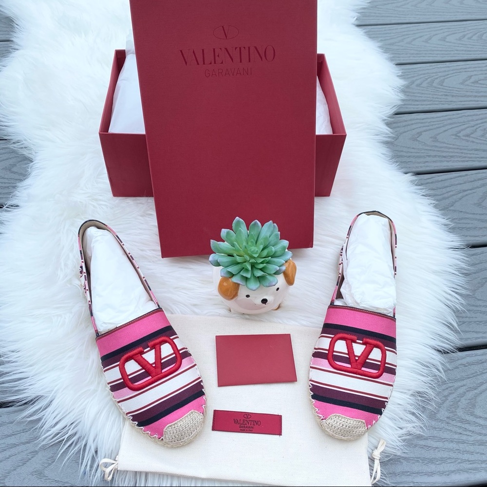 Valentino Striped Espadrilles